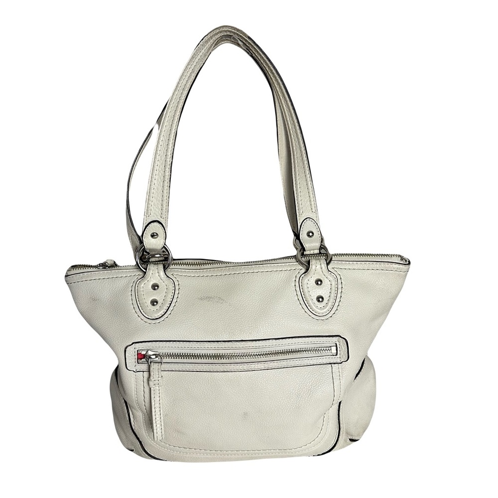 Coach 23441 White Leather Tote Bag